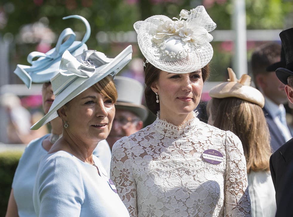 <p>Carole Middleton and the Duchess of Cambridge</p>