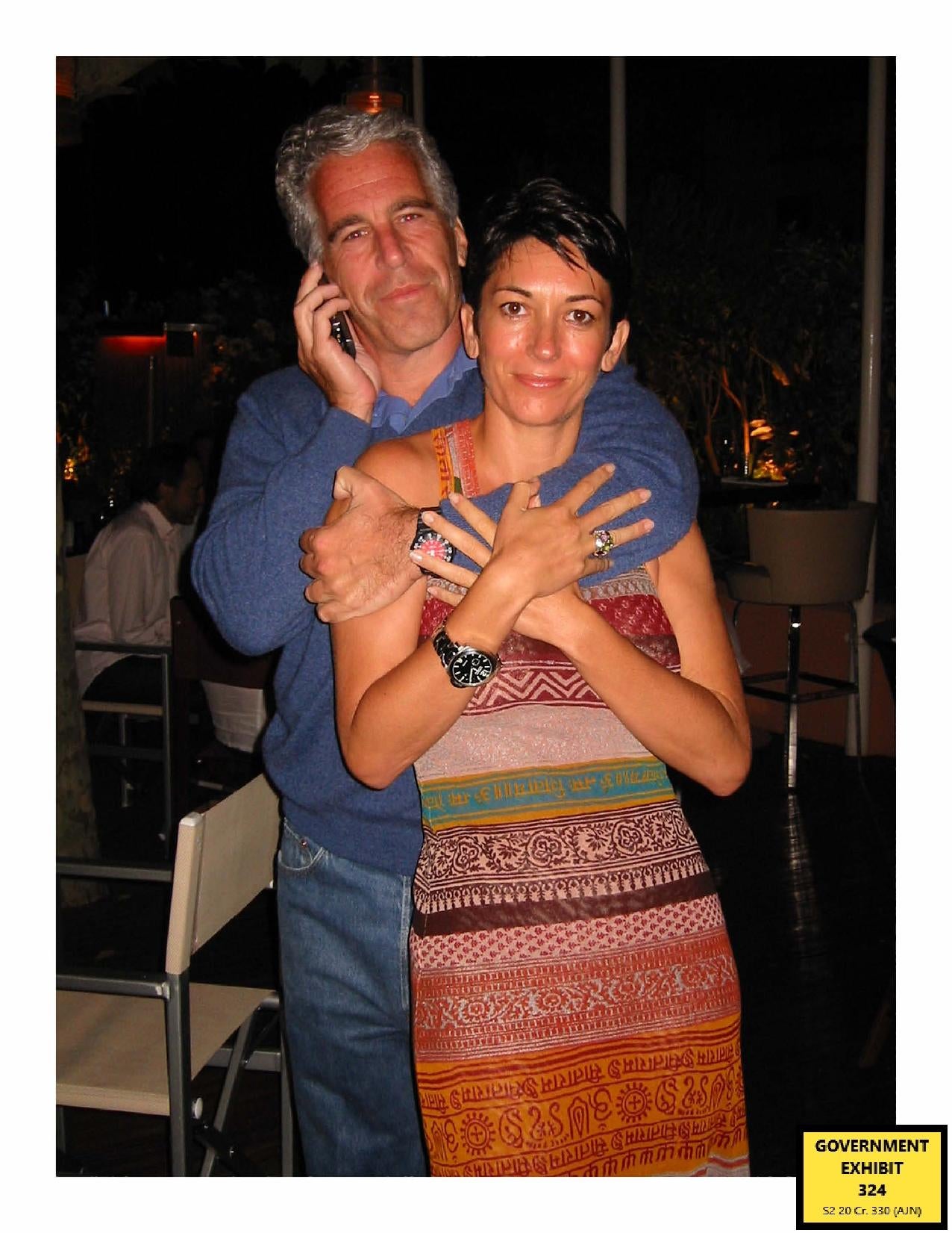 Ghislaine Maxwell pictured with Jeffrey Epstein