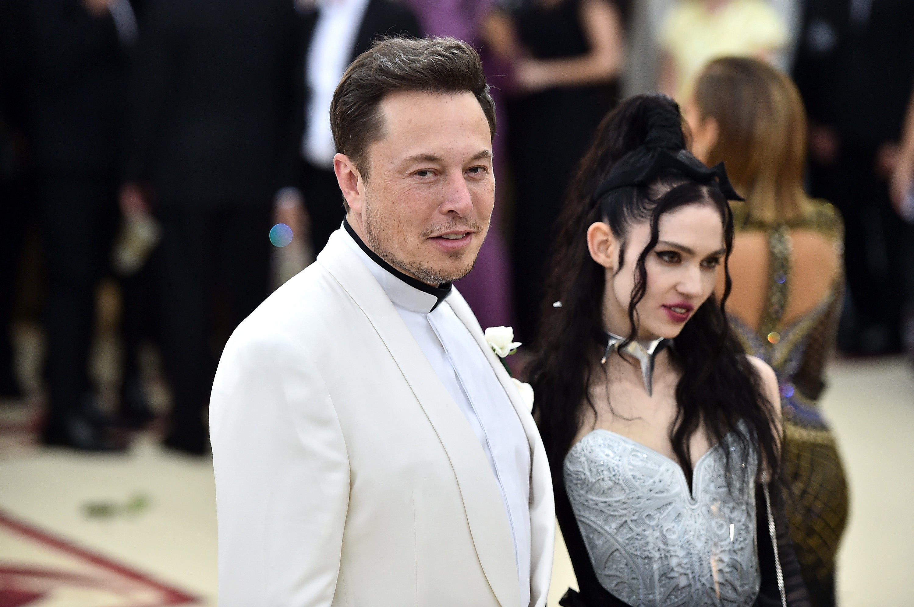 Elon Musk and Grimes at the Met Gala together in 2018