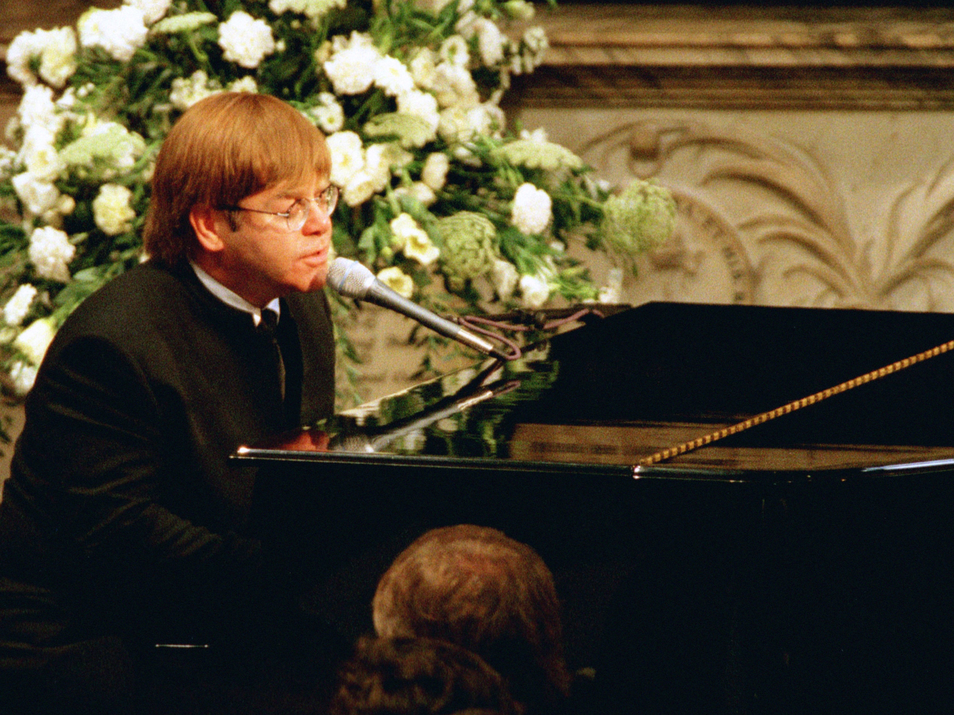 Sir Elton John performed ‘Candle in the Wind’ as a tribute to Diana, Princess of Wales, at her funeral