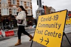 Security at UK Covid testing centres being reviewed after anti-vaxxers storm facility