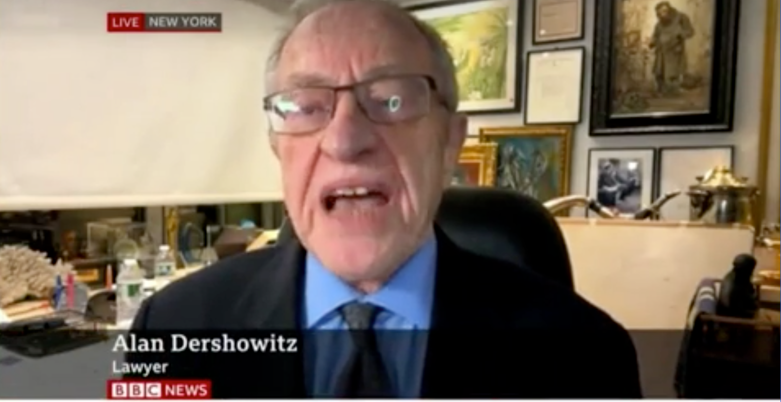 Alan Dershowitz’s links to Epstein were not mentioned during his interview on the BBC