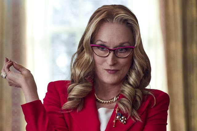 <p>Setting a bad president: Meryl Streep as Janie Orlean in the Netflix climate satire ‘Don’t Look Up’ </p>