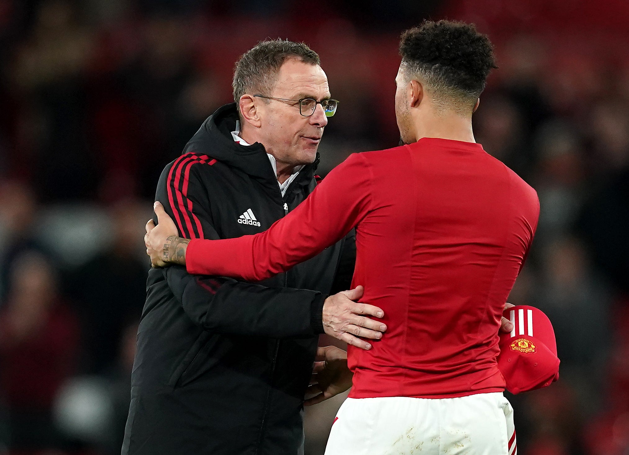 Ralf Rangnick felt Manchester United showed the right attitude in the win over Burnley (Martin Rickett/PA)