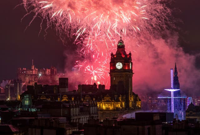 Edinburgh’s Hogmanay celebration has been cancelled (Jane Barlow/PA)