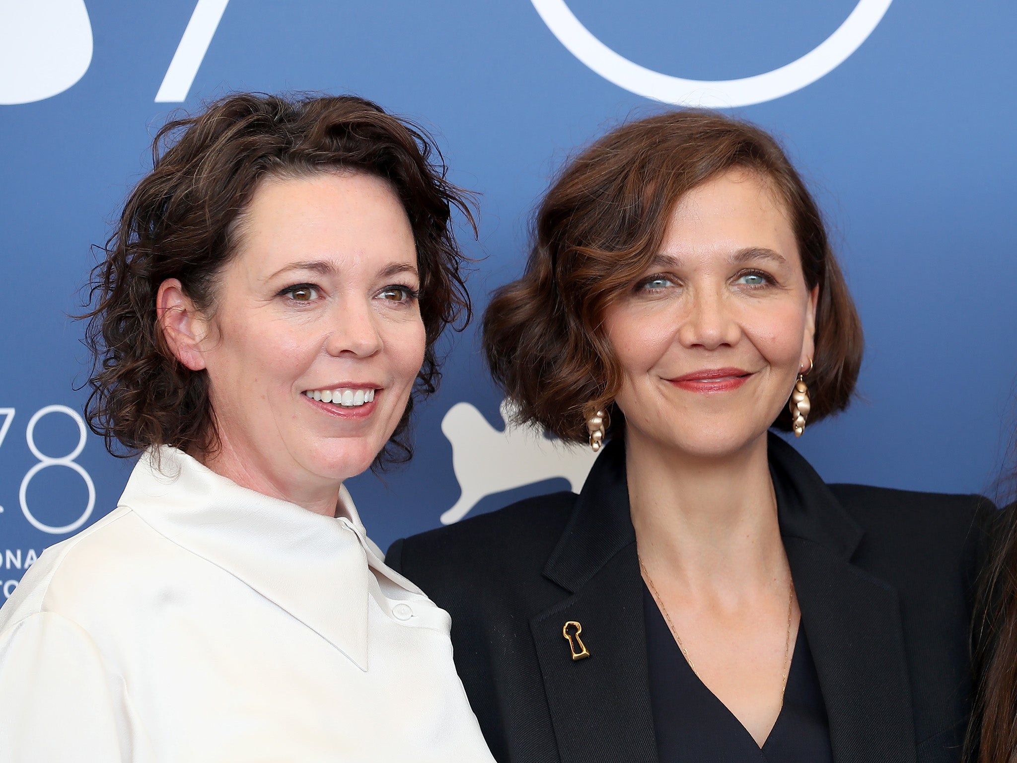 Olivia Colman and Maggie Gyllenhaal at the premiere of ‘The Lost Daughter’ at the 2021 Venice Film Festival