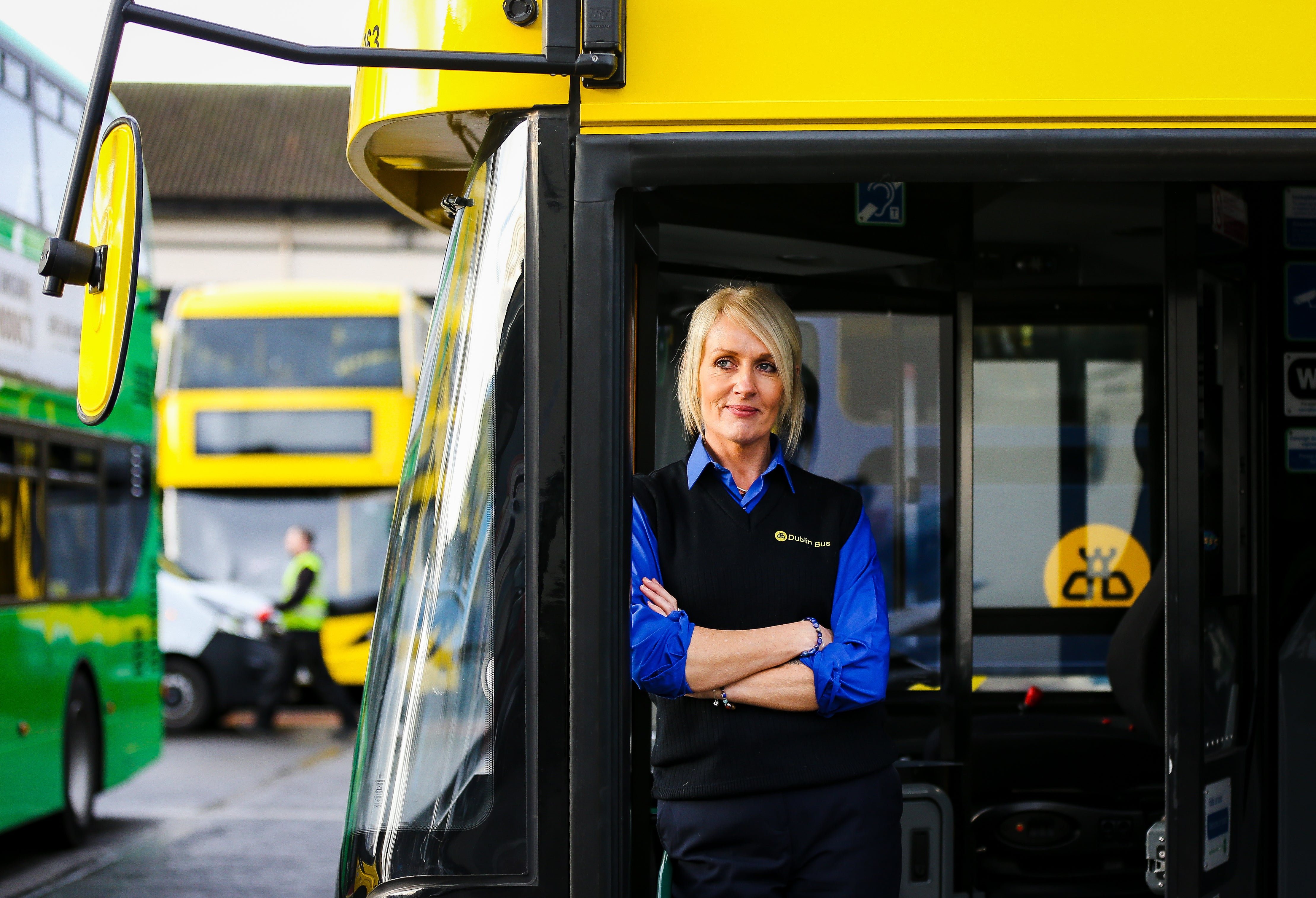 Dublin Bus driver Irma Robertson has worked for the company for five years (Damien Storan/PA)