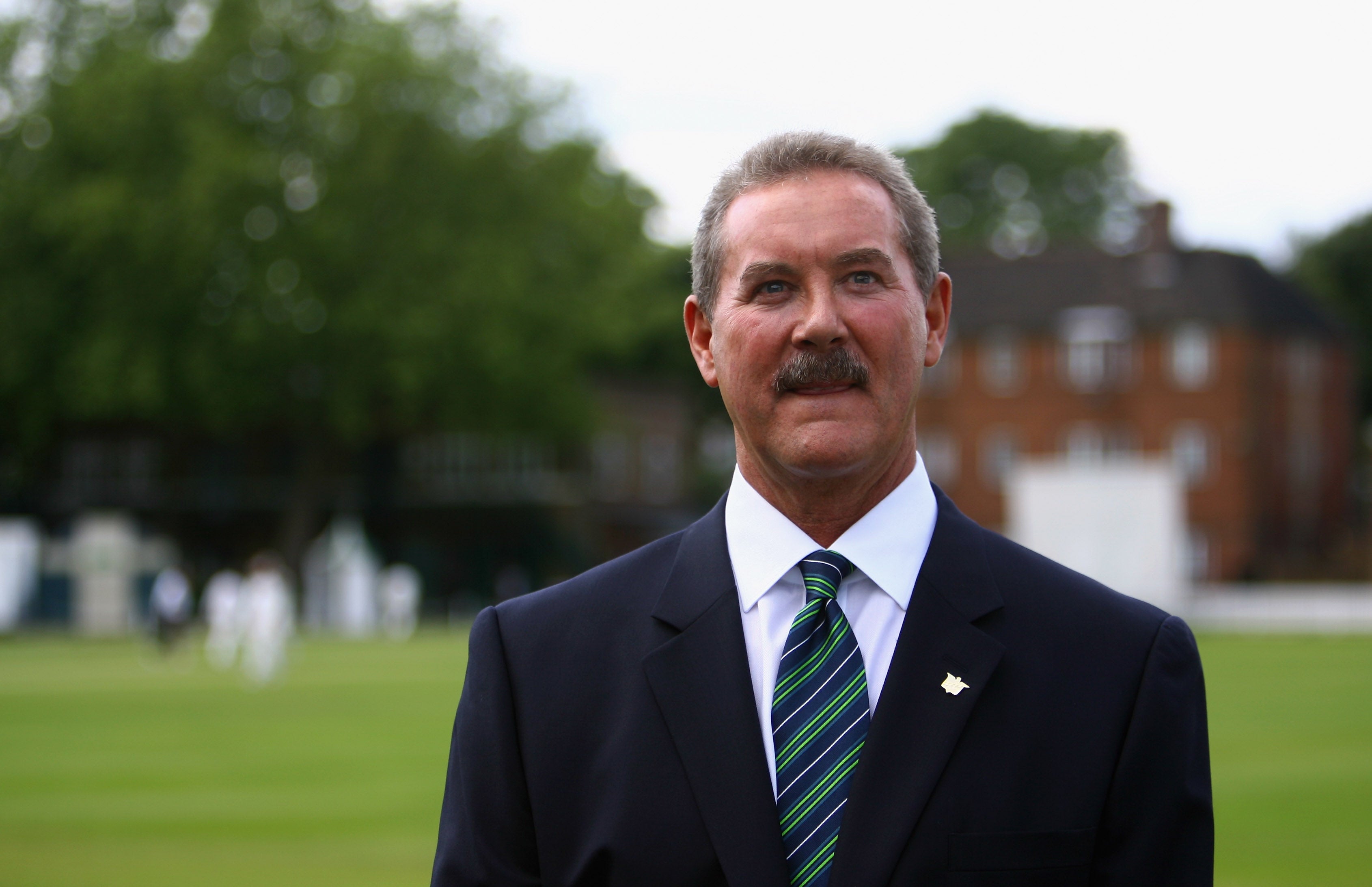 Allen Stanford talking to the press for the Stanford Twenty20 tournament at Lord’s, June 2008