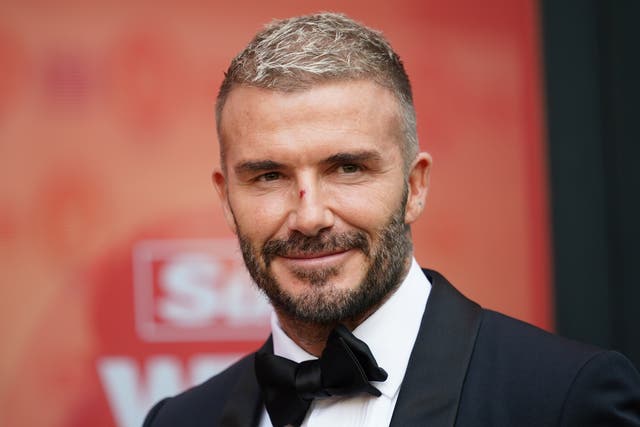 David Beckham is a former Manchester United player (Yui Mok/PA)