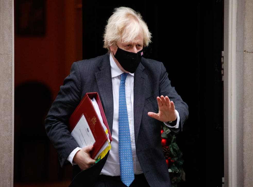 <p>Boris Johnson is guilty of mixed messages on Covid precautions </p>