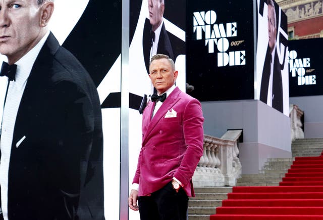 Daniel Craig attending the world premiere of No Time To Die in September (Ian West/PA)