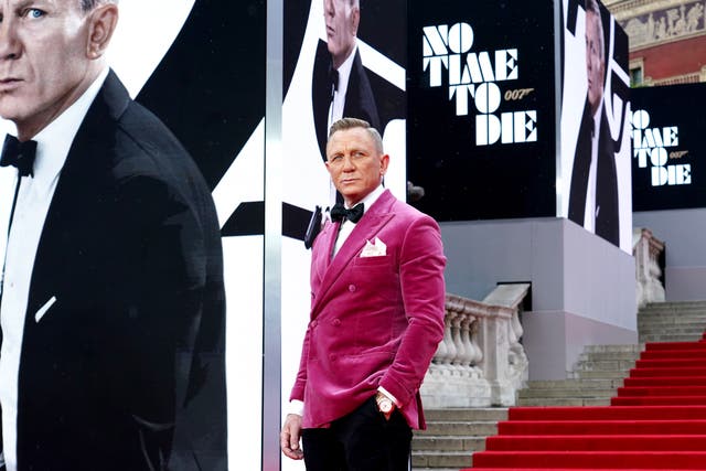 Daniel Craig attending the world premiere of No Time To Die in September (Ian West/PA)