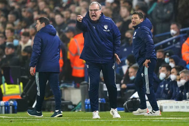 Marcelo Bielsa has refused to use Leeds’ injury crisis as an excuse for a below-par first half of the season (Mike Egerton/PA)