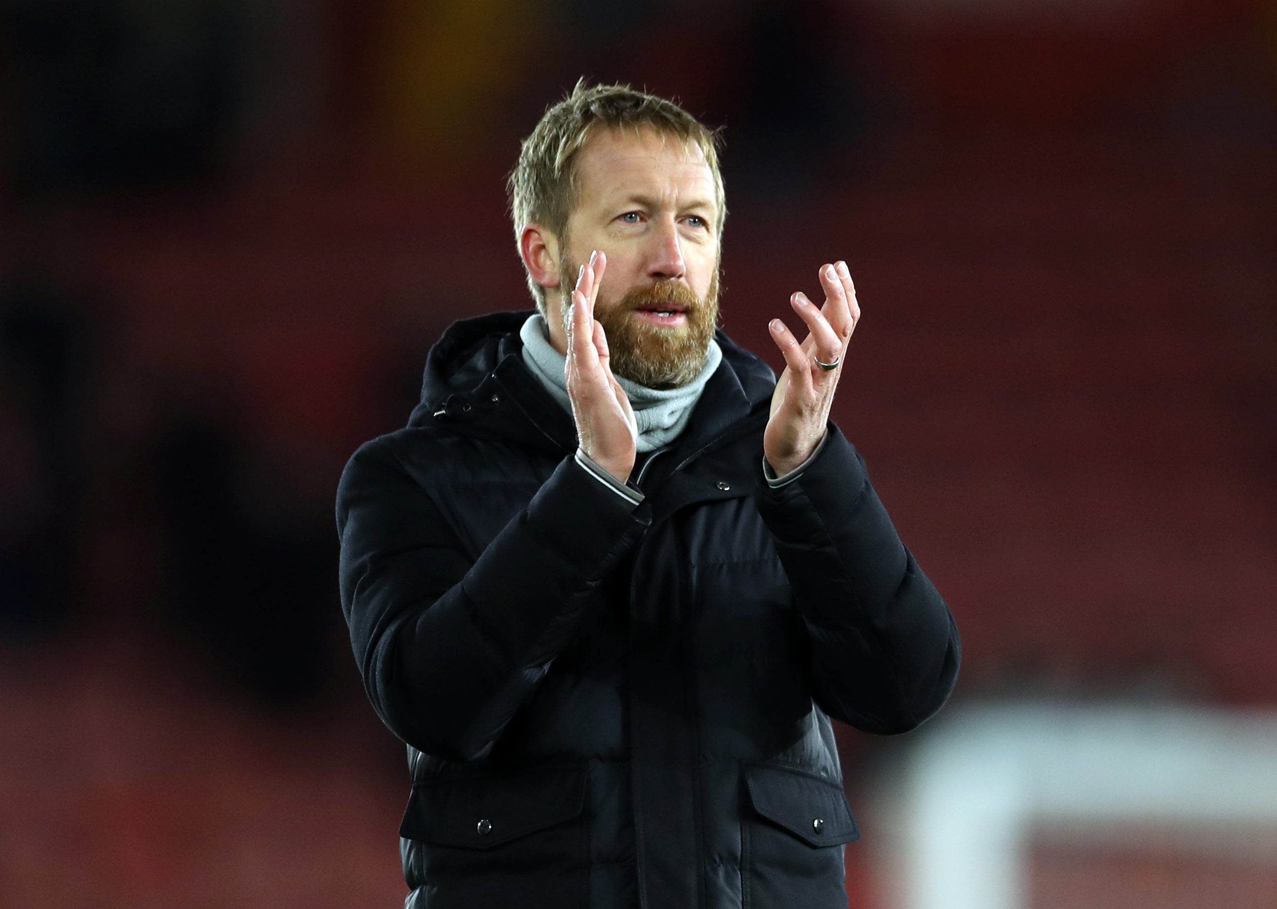 Brighton boss Graham Potter is preparing to take on Everton (Kieran Cleeves/PA)