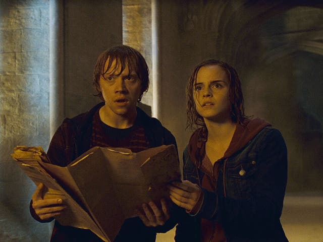 <p>Rupert Grint and Emma Watson in ‘Harry Potter and the Deathly Hallows Part 2'</p>