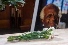 Desmond Tutu ‘aquamated’ in eco-friendly state funeral in South Africa