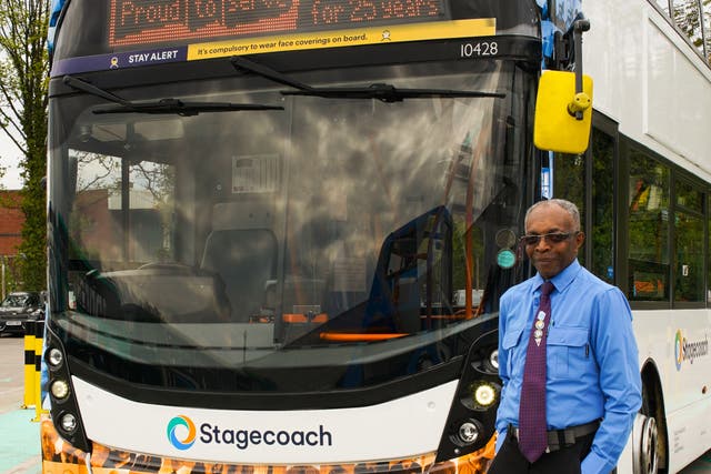 Bus driver Cornel Grant said the award has not yet ‘sunk in’ (Stagecoach)