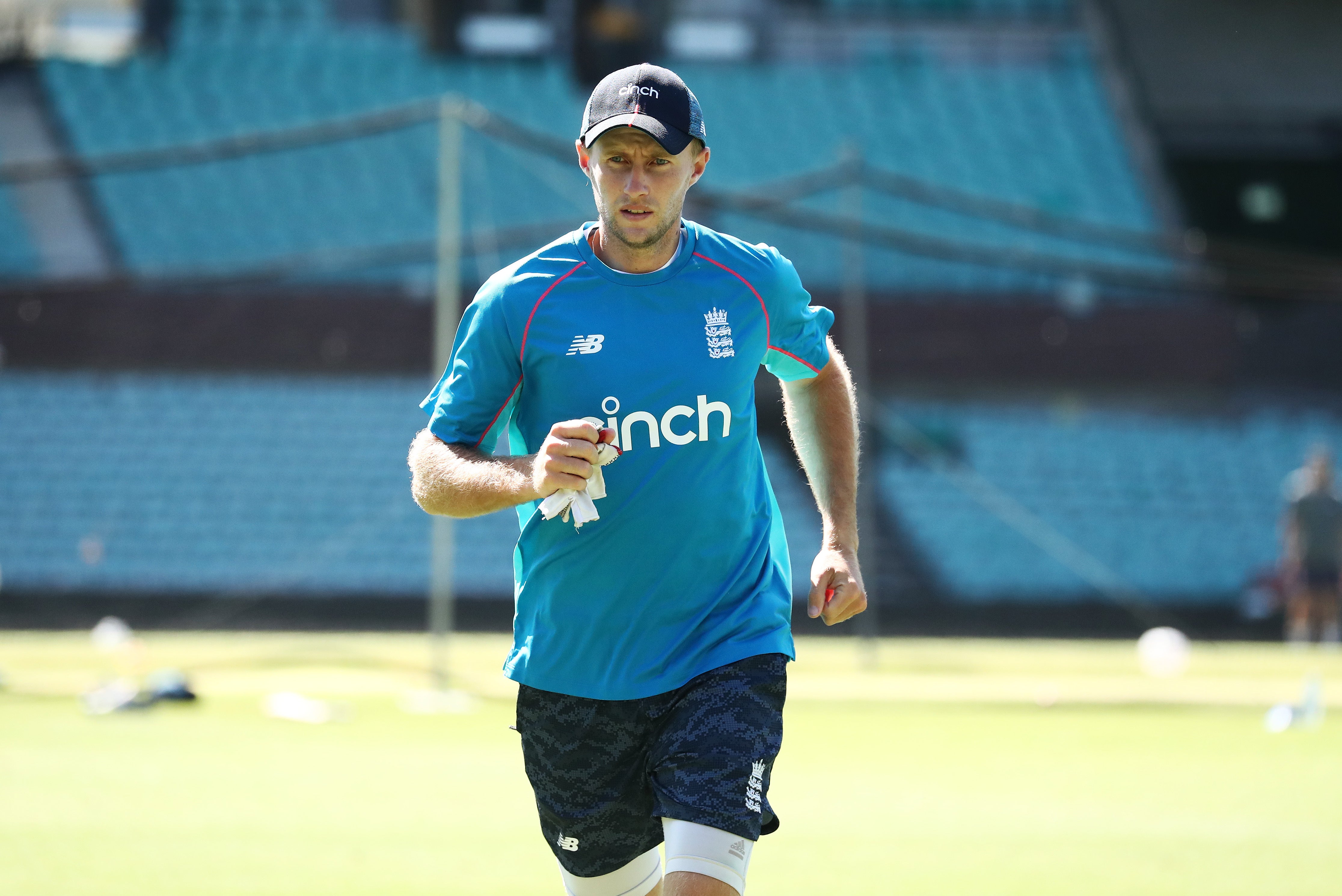 Joe Root helped out with England’s batters in the nets