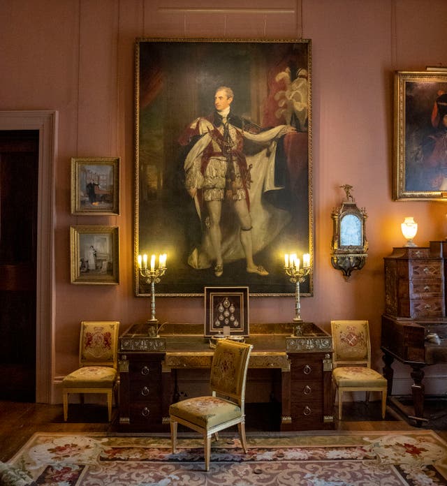 Portrait of Robert Stewart, 2nd Marquess of Londonderry (Lord Castlereagh,) by Sir Thomas Lawrence hanging in National Trust property Mount Stewart (Liam McBurney/PA)