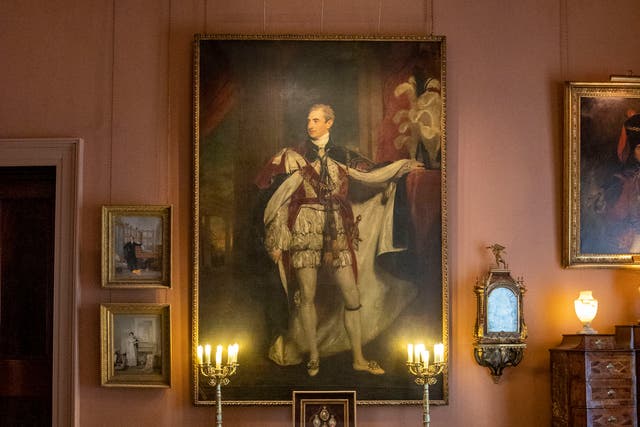 Portrait of Robert Stewart, 2nd Marquess of Londonderry (Lord Castlereagh,) by Sir Thomas Lawrence hanging in National Trust property Mount Stewart (Liam McBurney/PA)