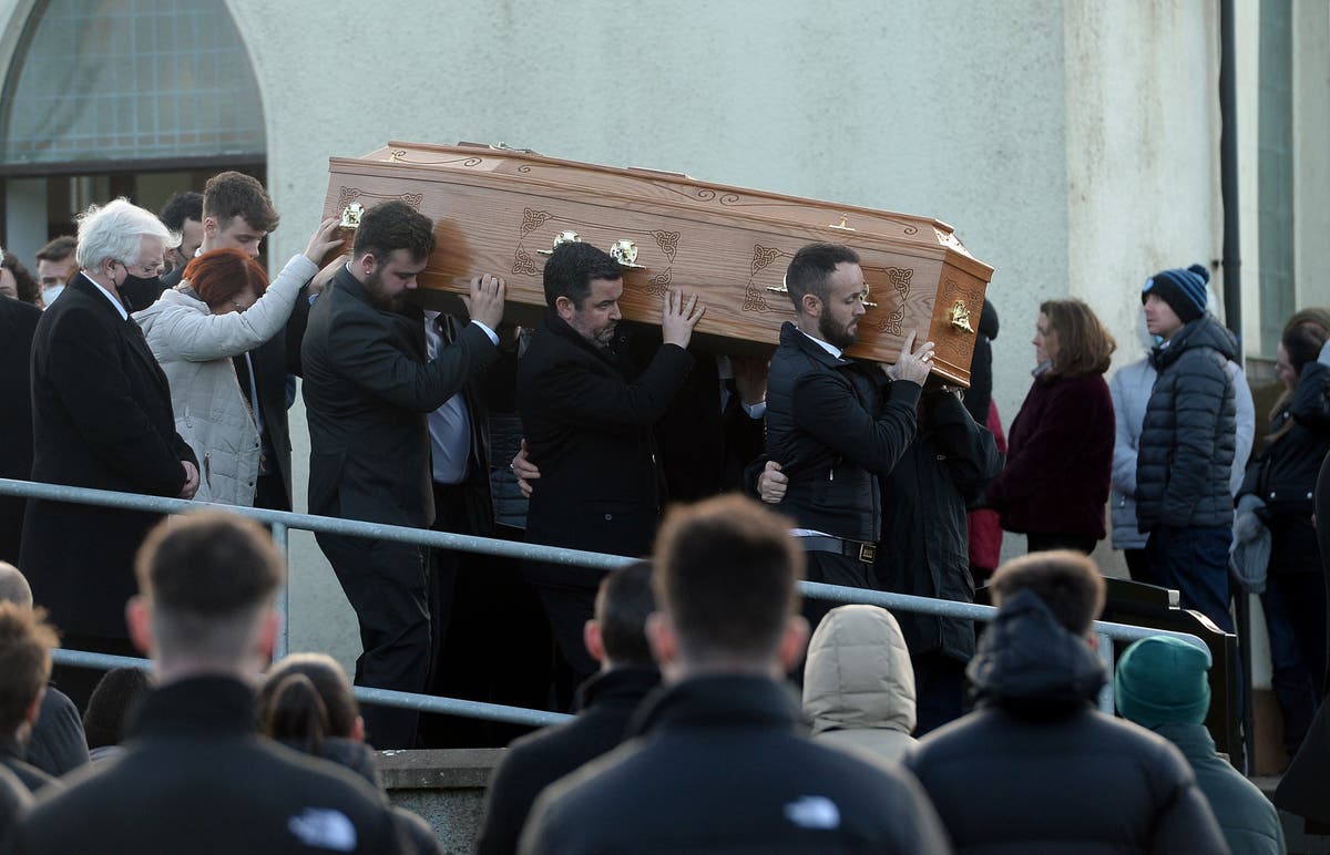 Crowds gather for funeral of Tyrone crash victim