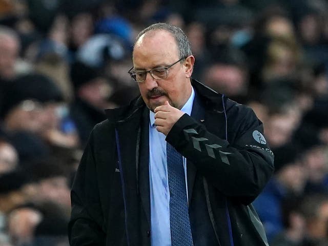<p>Benitez is under increasing pressure </p>