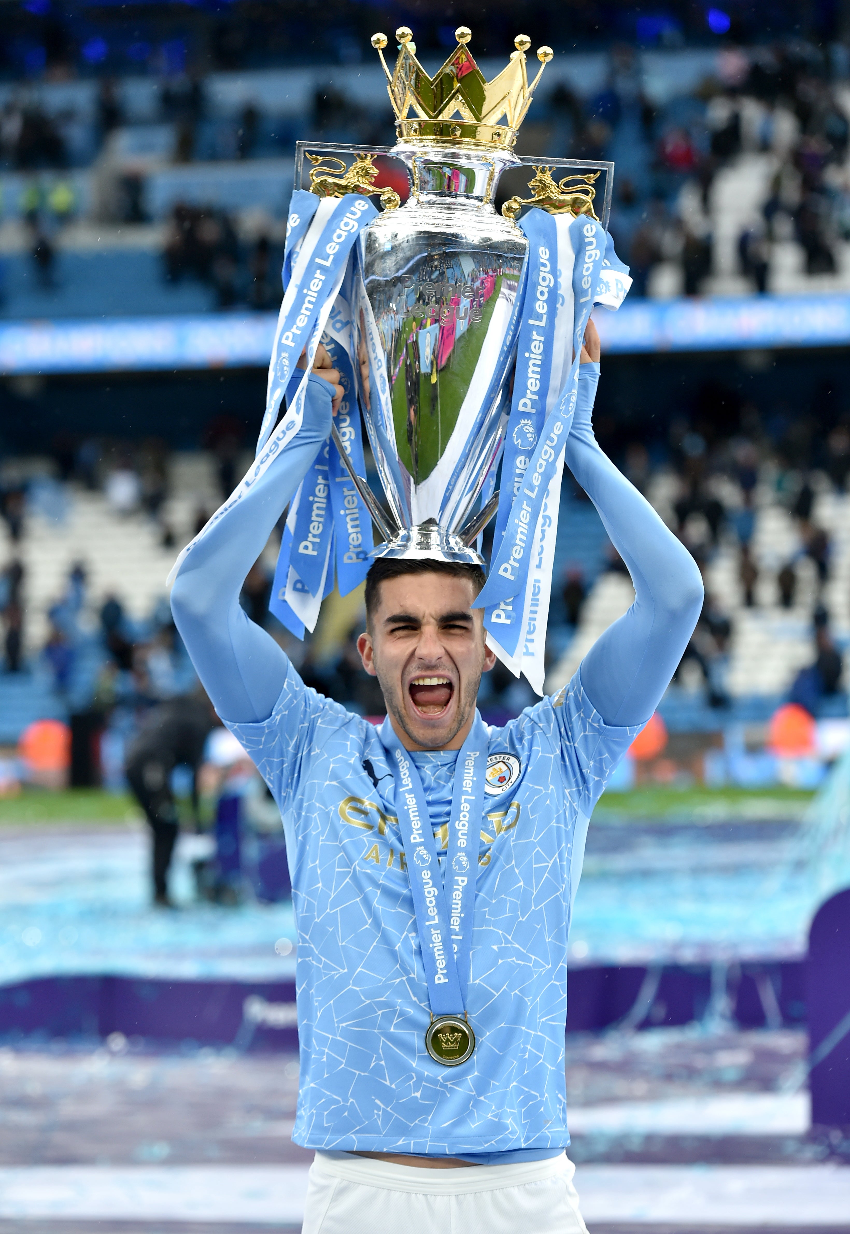 Ferran Torres helped City win the Premier League (Peter Powell/PA)