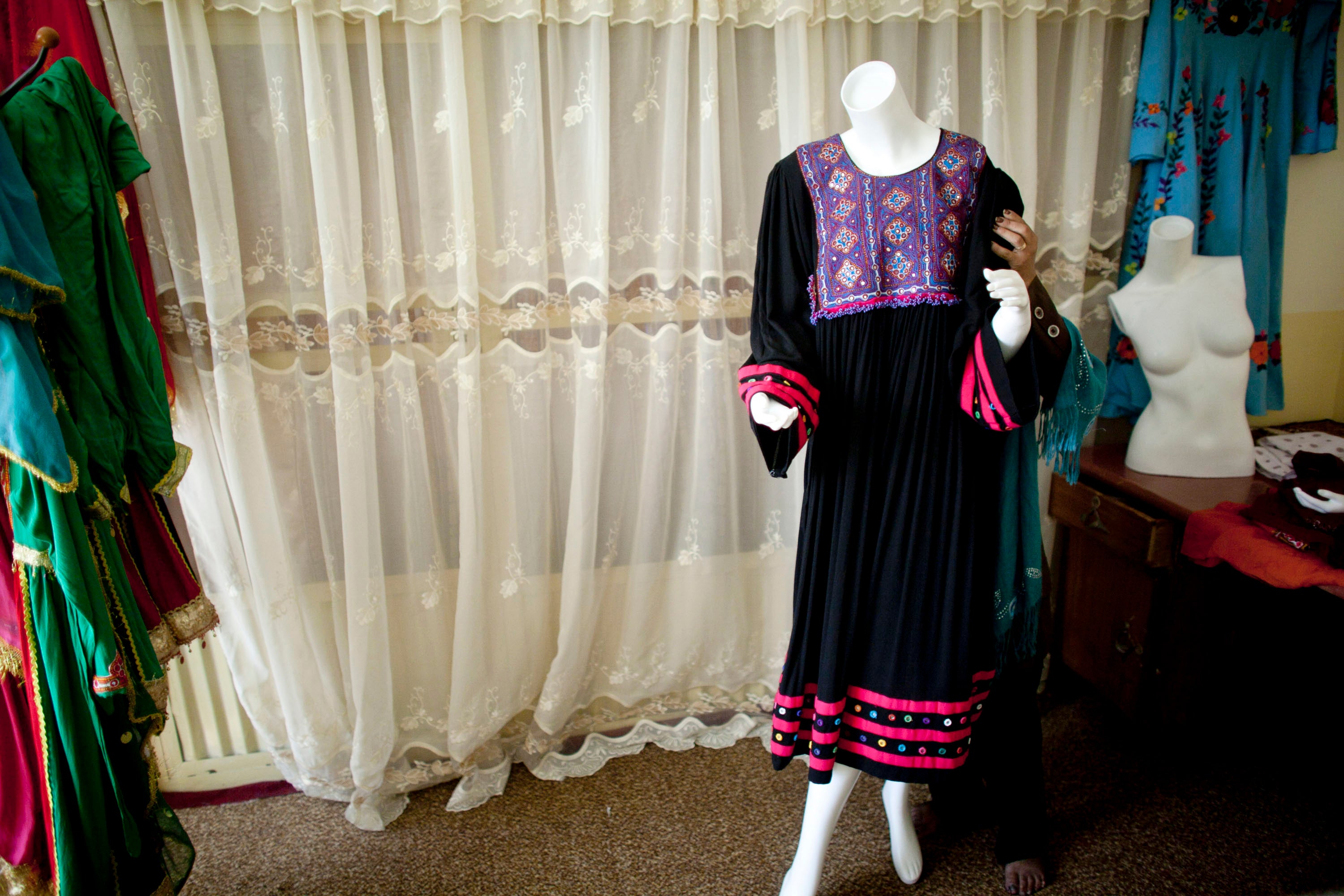 Mannequin pictured in Afghanistan’s capital of Kabul in 2010