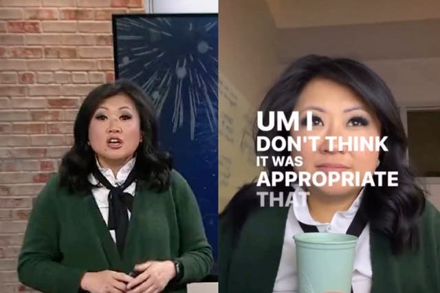 <p>News anchor shares phone call from viewer complaining about her being ‘very Asian’ on-air </p>