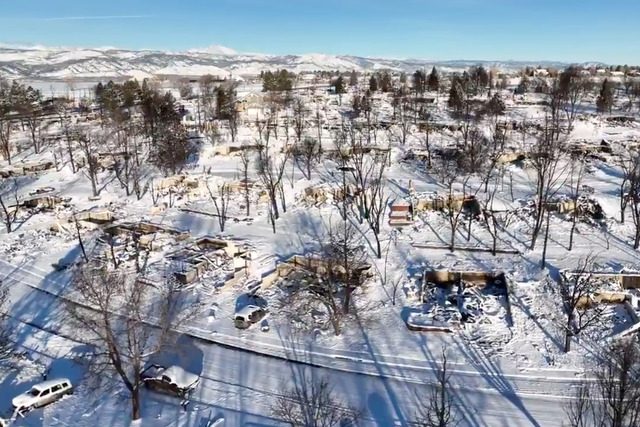 <p>Aerial footage of the damage caused by Colorado wildfires.</p>