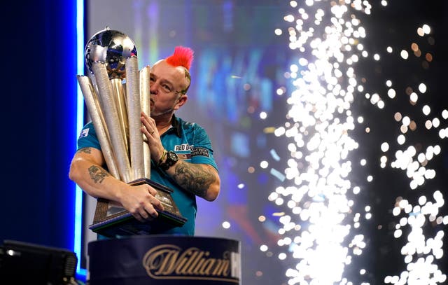 Peter Wright won the World Championship for the second time on Monday (John Walton/PA)
