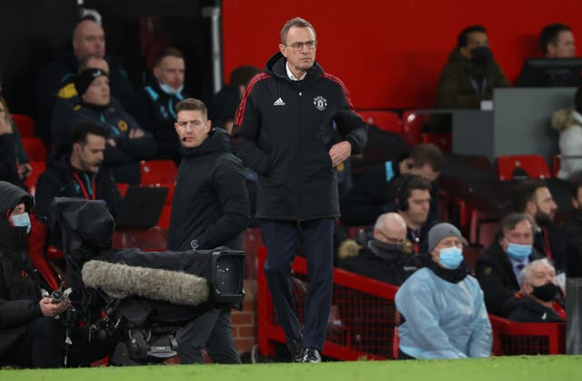 <p>Ralf Rangnick is the interim manager at United</p>