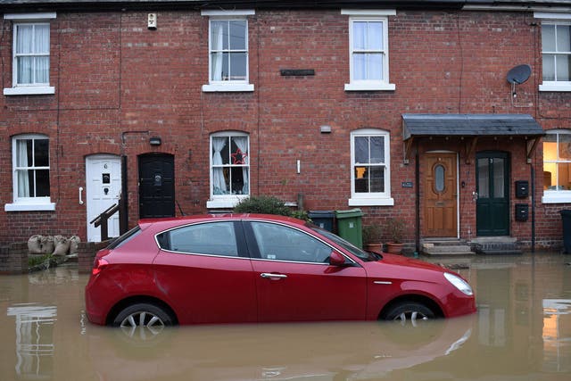 <p>Climate crisis is worsening the flood risk in the UK, the Environment Agency has warned</p>