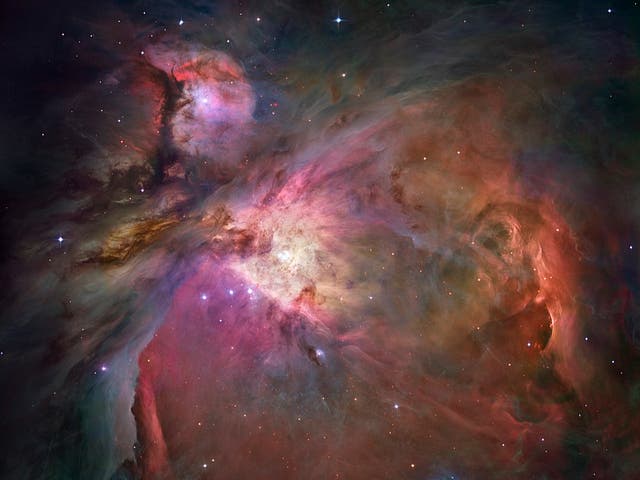 <p>The Orion Nebula as captured by the Hubble Space Telescope</p>