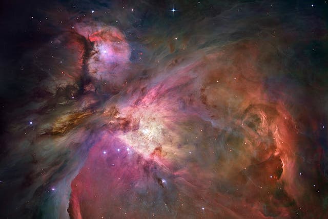 <p>The Orion Nebula as captured by the Hubble Space Telescope</p>