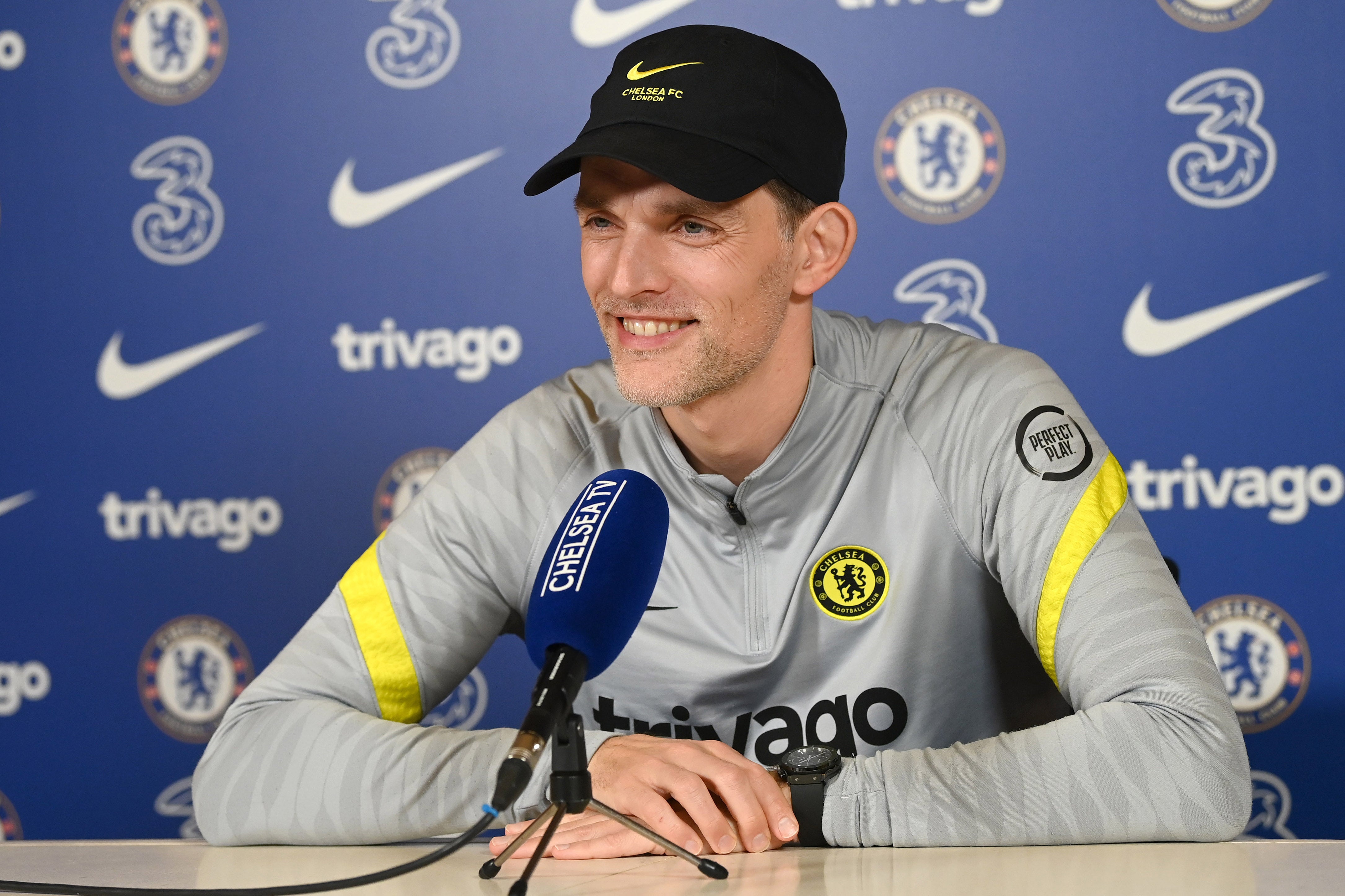 Thomas Tuchel speaks to the media on Tuesday