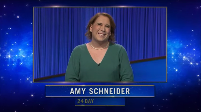 <p>Amy Schneider has become the top-winning female contestant in ‘Jeopardy!’ history, and the show’s fourth-highest winner of any gender</p>