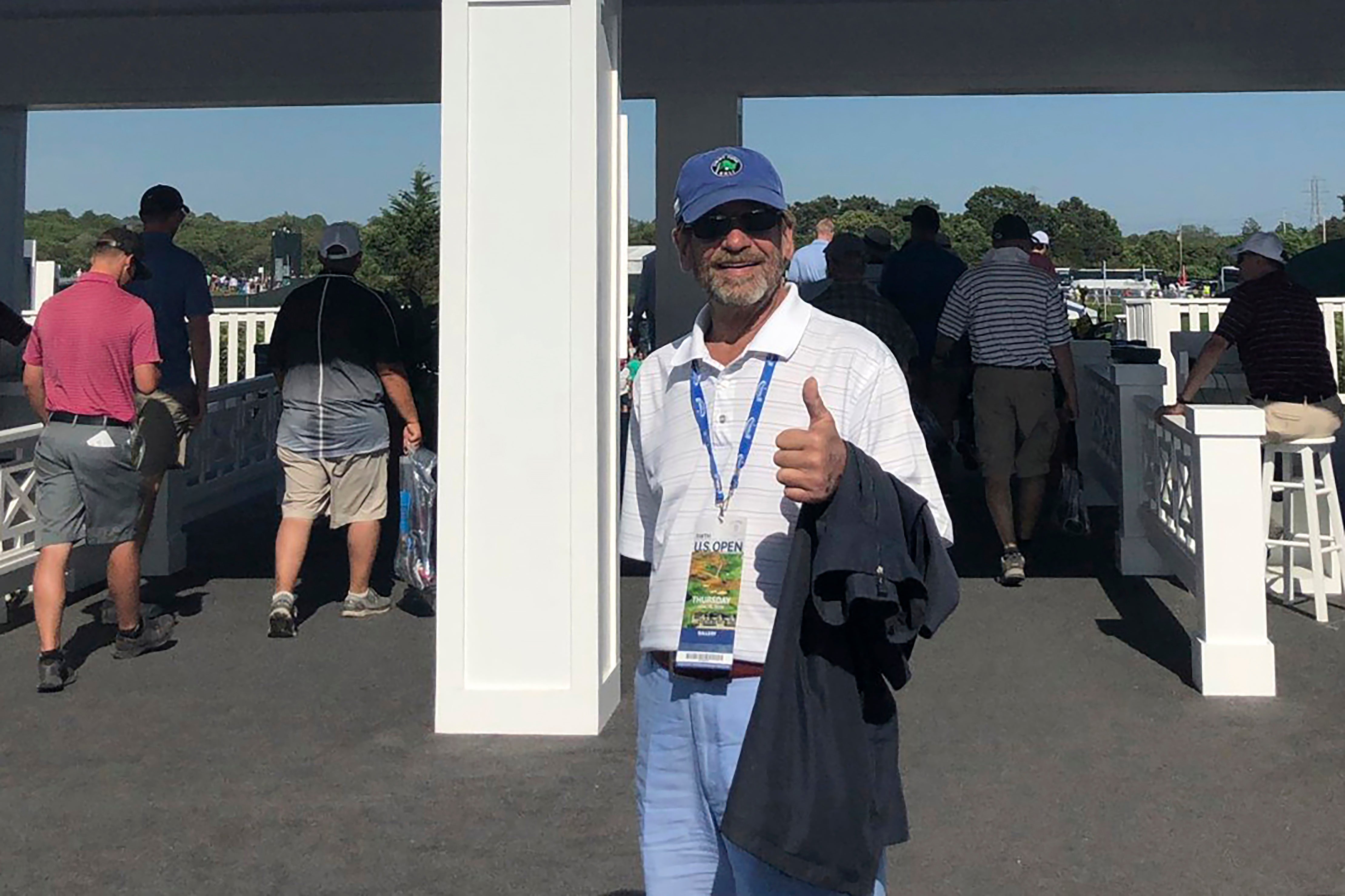 Tom Randele, AKA Ted Conrad, at the 2018 US Open Golf Tournament at Shinnecock Hills Golf Club, in Southampton NY