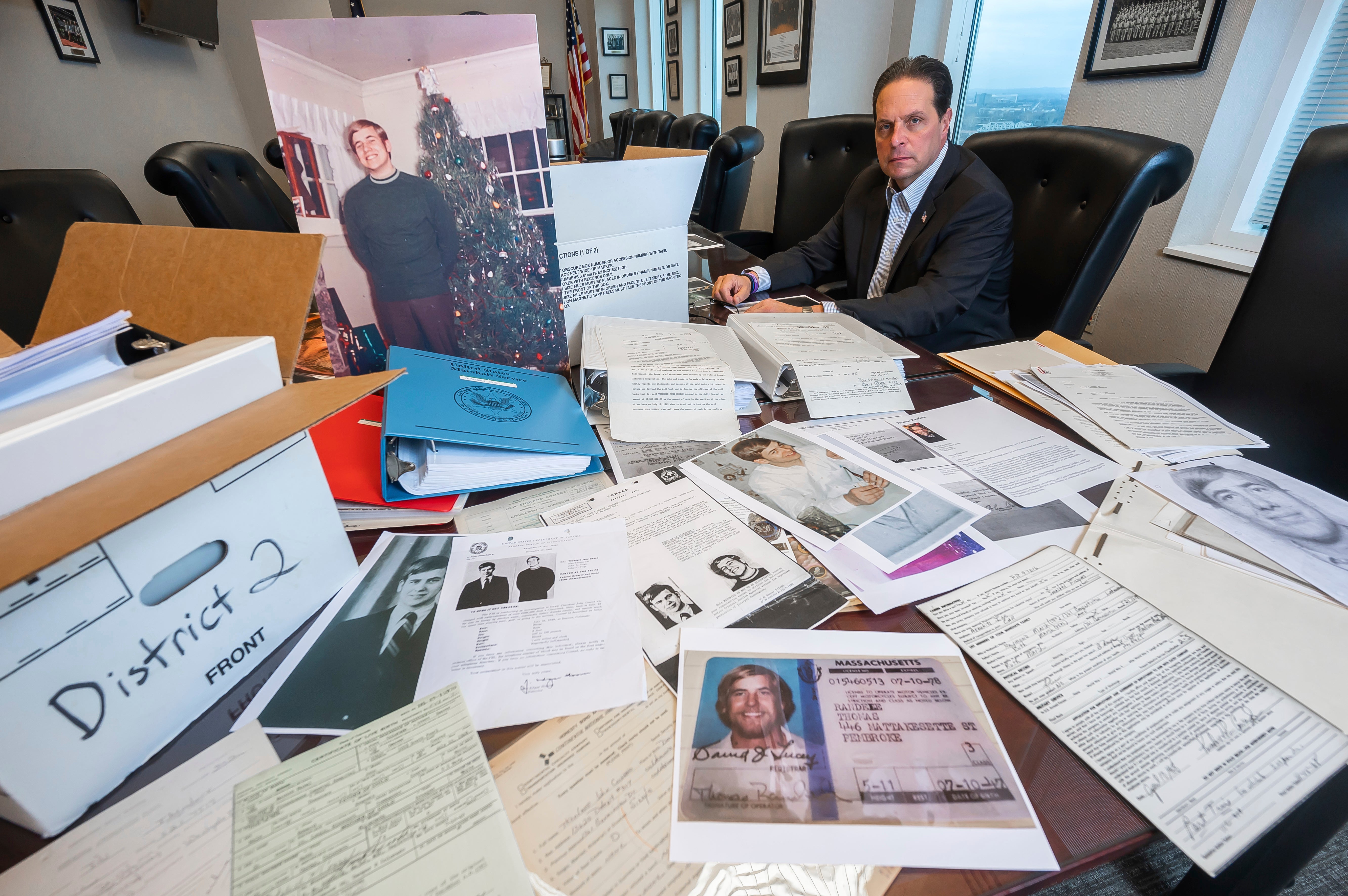 US Marshall Peter Elliott at his office in Cleveland, Ohio