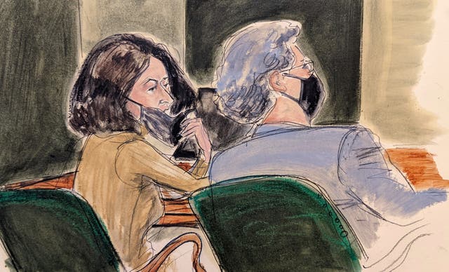 Jeffrey Epstein Maxwell Trial Sketch Artist