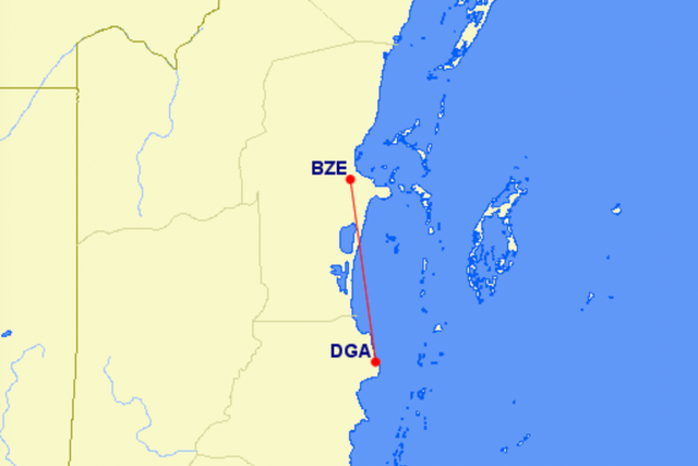 <p>Shuttle service: the 40-mile hop between Belize City (BZE) and Dangriga (DGA) is the 17th-busiest route in the world, by frequency of flights in 2021</p>