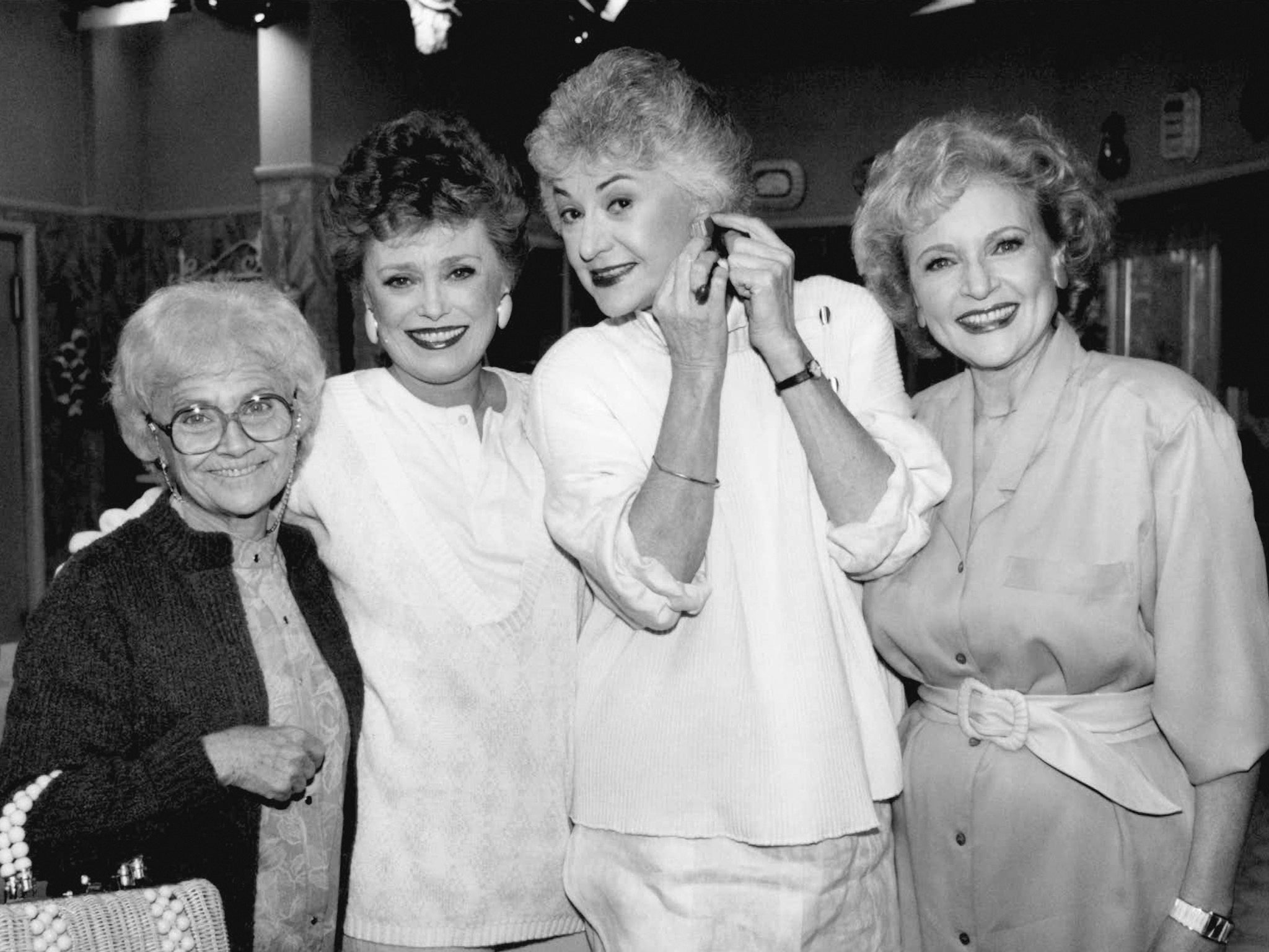 ‘The Golden Girls’ cast in 1985, with White on the right