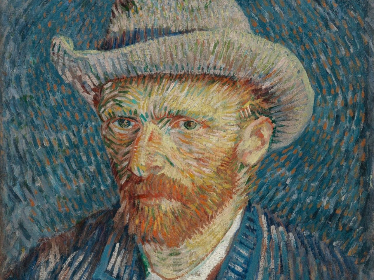 Vincent van Gogh self-portrait in Paris, 1887
