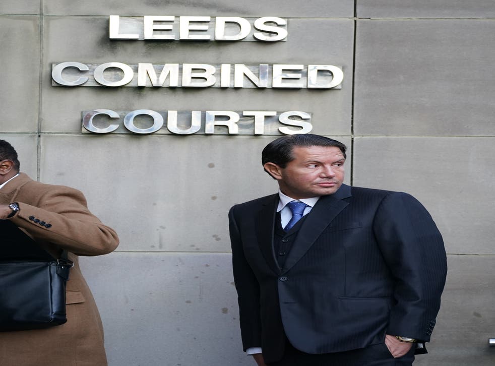 James Stunt arrives at Leeds Crown Court (Peter Byrne/PA)