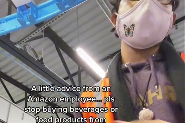 <p>A TikTok user that claims to be an Amazon employee sorts packages in a video asking consumers not to purchase their groceries from the retail giant. </p>