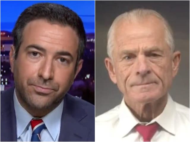 <p>Ari Melber challenged Peter Navarro on plans to reverse the election, asking him: “Do you realize you are describing a coup?”</p>