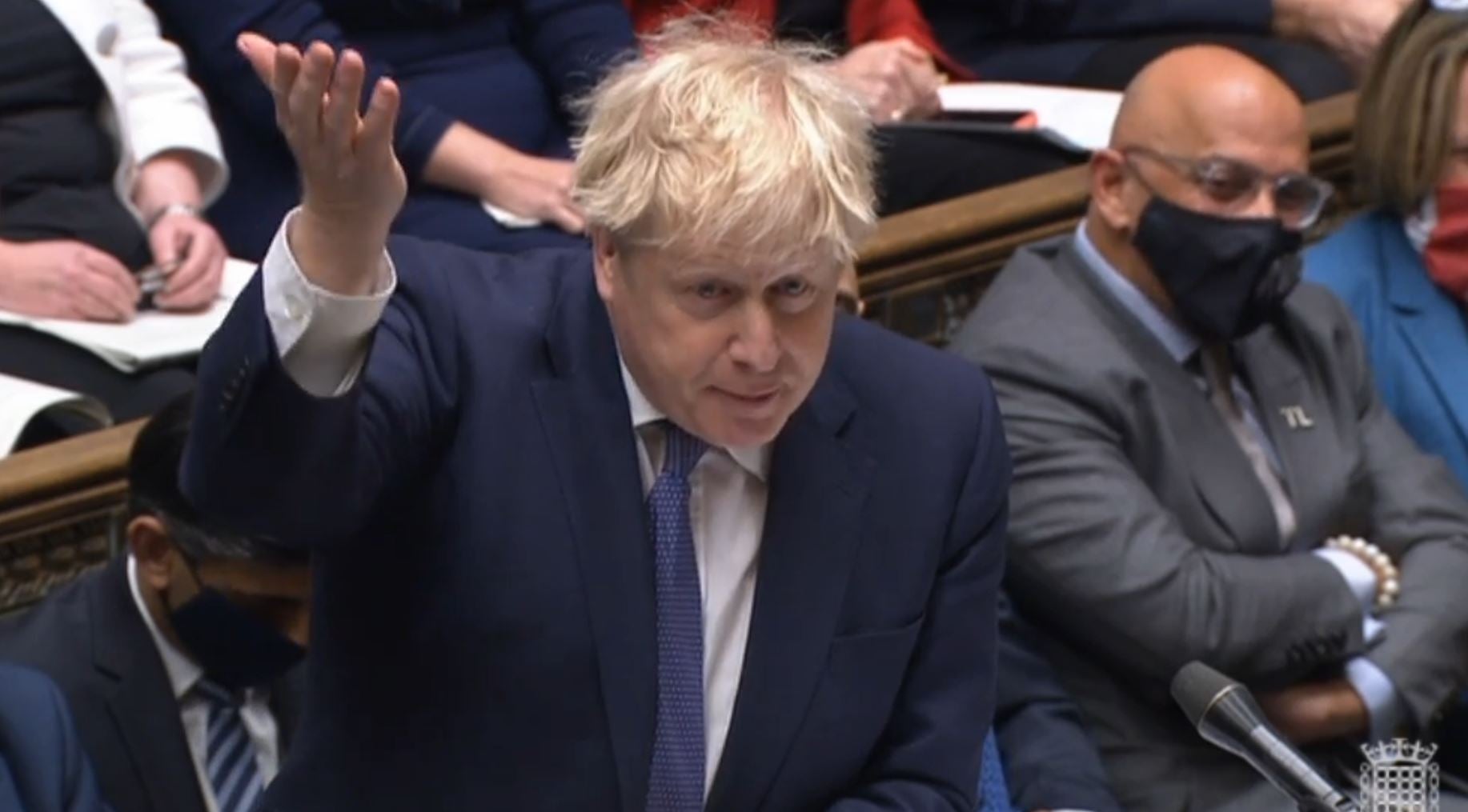 Boris Johnson said the country is seeing its fastest growth in cases (House of Commons/PA)