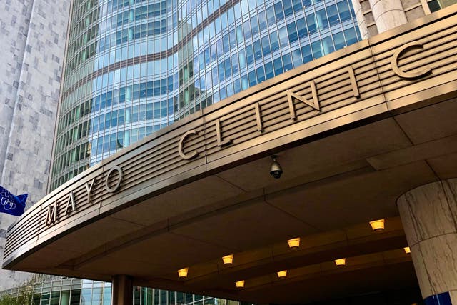<p>The Mayo Clinic, in Rochester, Minnesota on September 29, 2020</p>