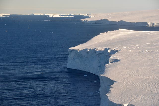 <p>An Antarctic glacier. Nanoplastic pollution has now invade the North and South poles </p>