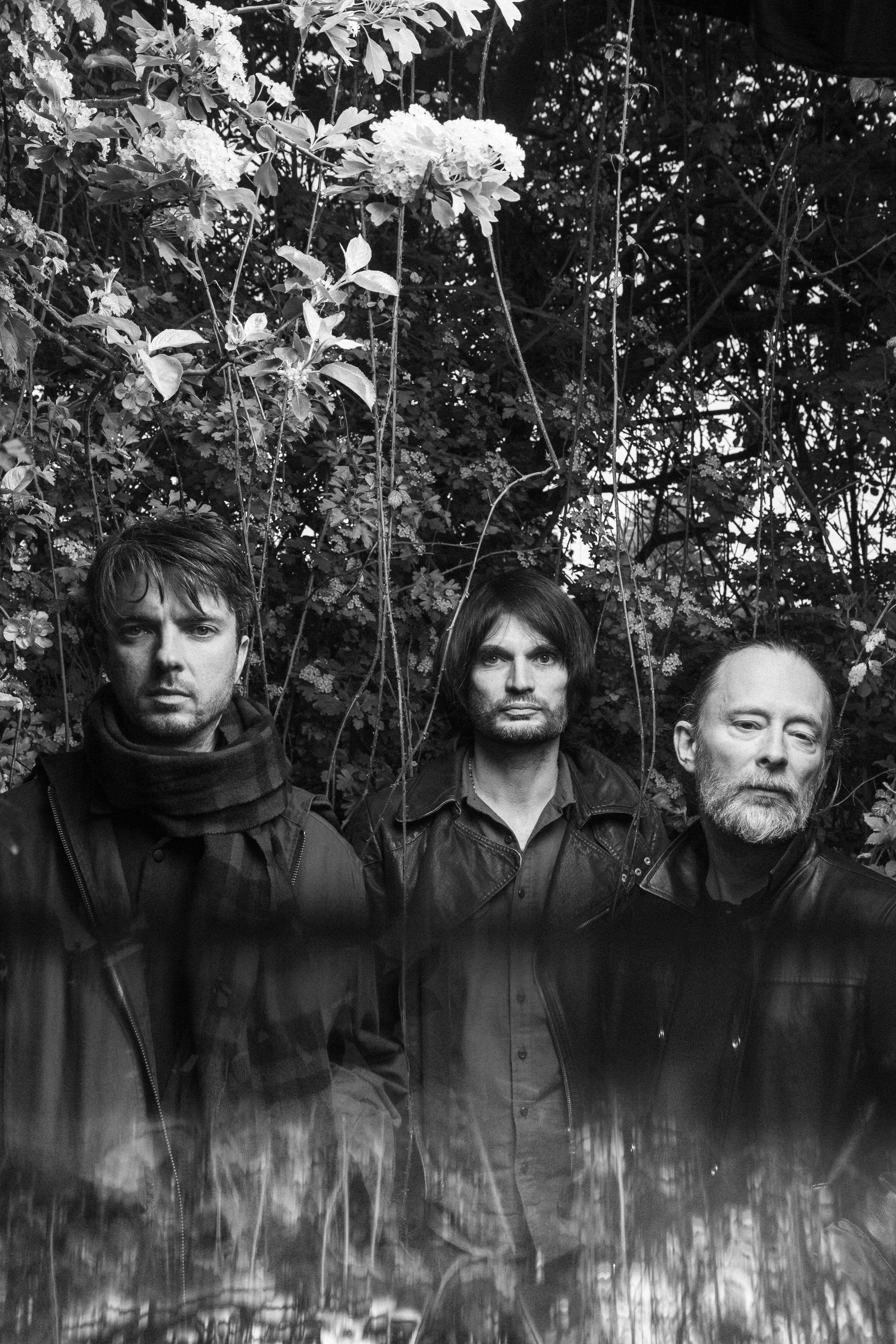 Thom Yorke, Jonny Greenwood and Tom Skinner – Photography by ALEX LAKE WWW.TWOSHORTDAYS.COM